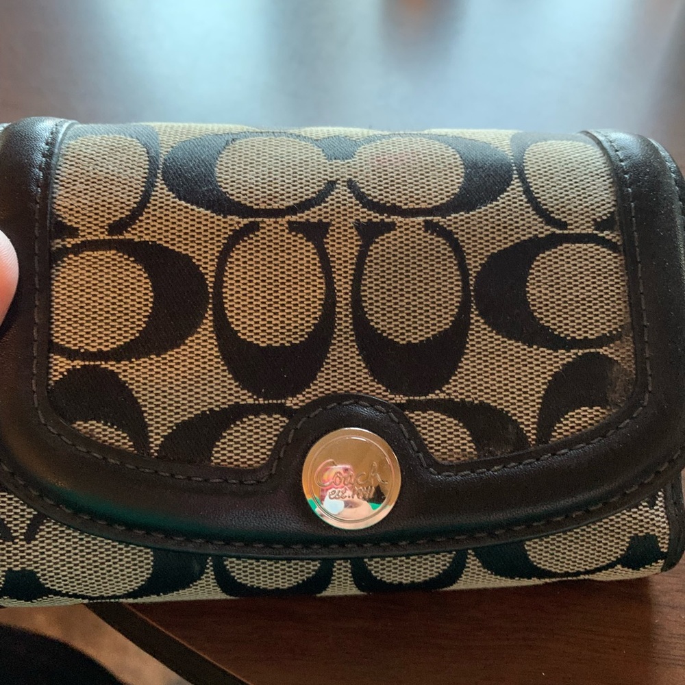 Coach black wallet